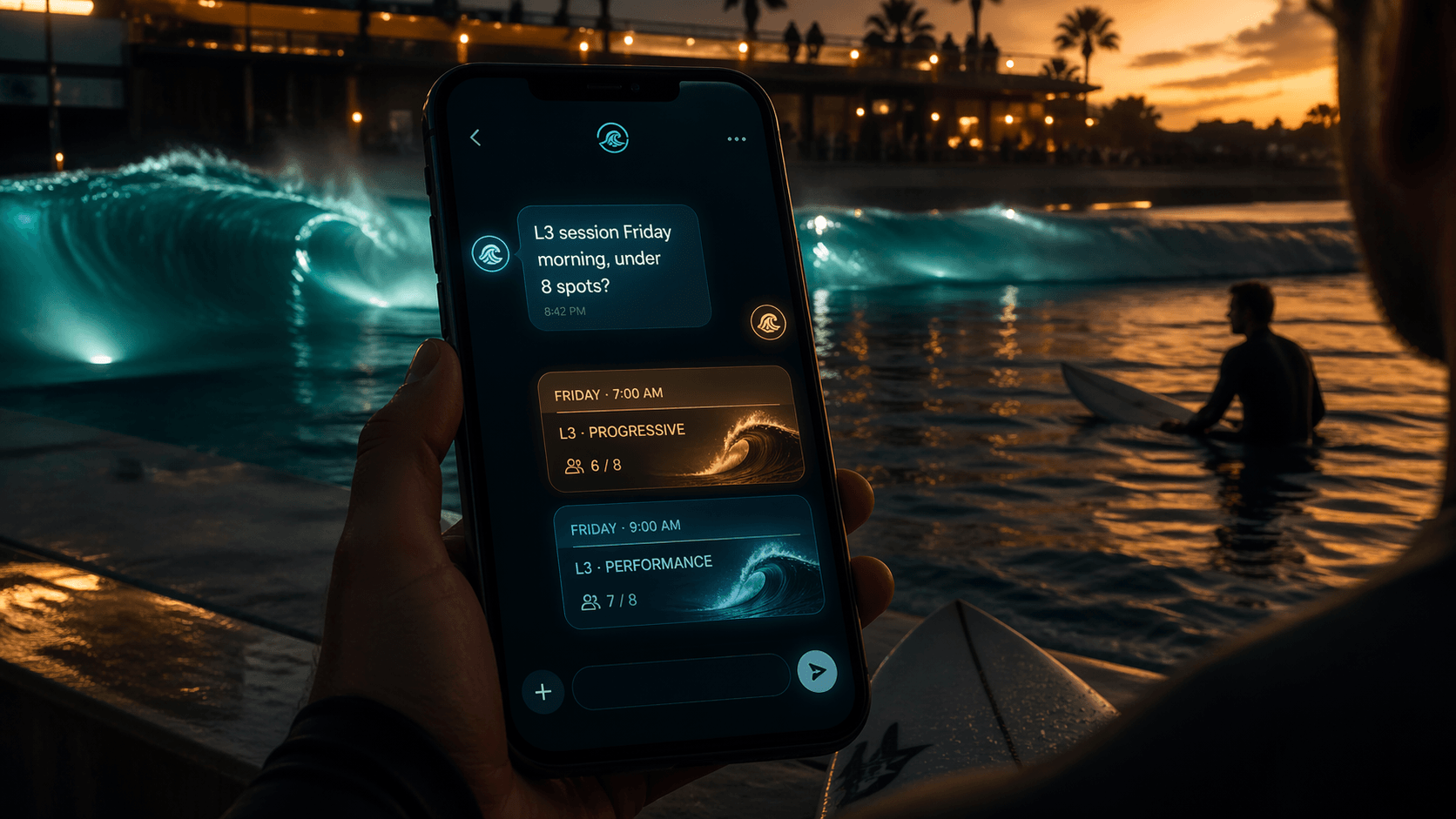 AI Schedule Chatbot for Wave Pools